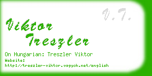 viktor treszler business card